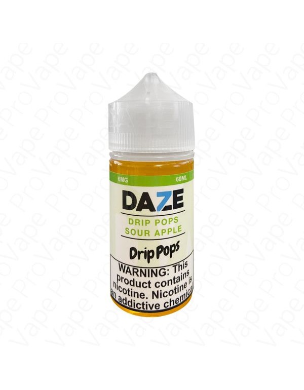 Sour Apple Drip Pops 7 Daze 60mL