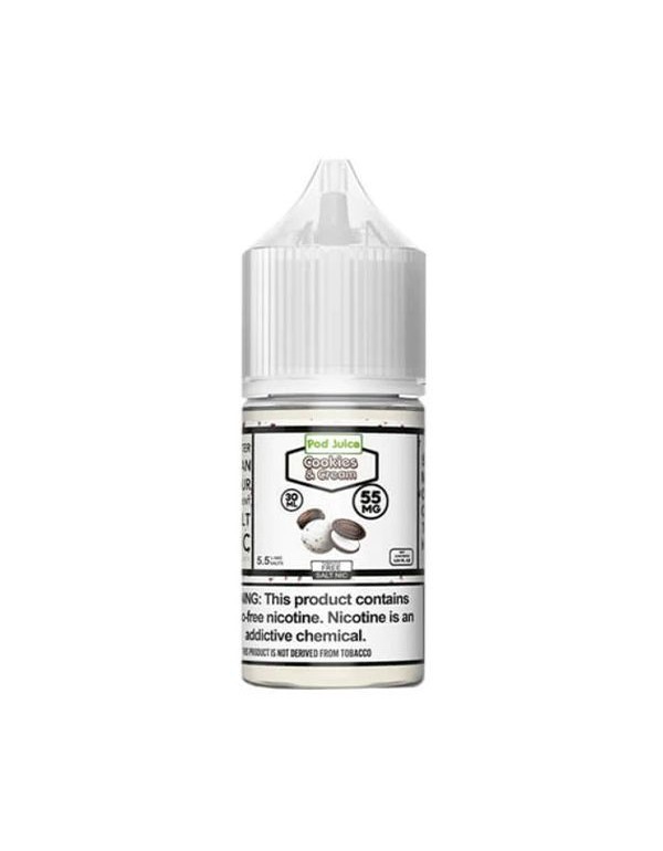 Cookies and Cream Pod Juice TFN E-Juice Salt Nic 30ml