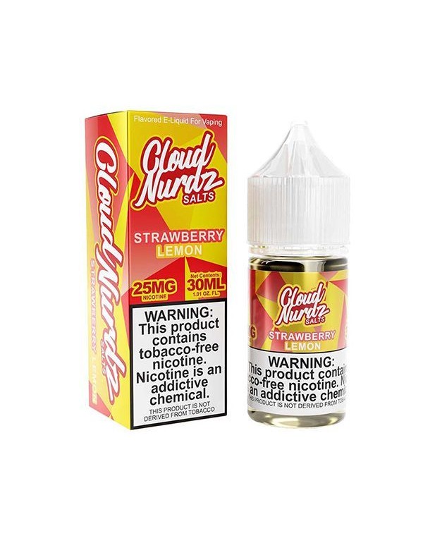 Strawberry Lemon Cloud Nurdz TFN Salt Nic E-Juice ...