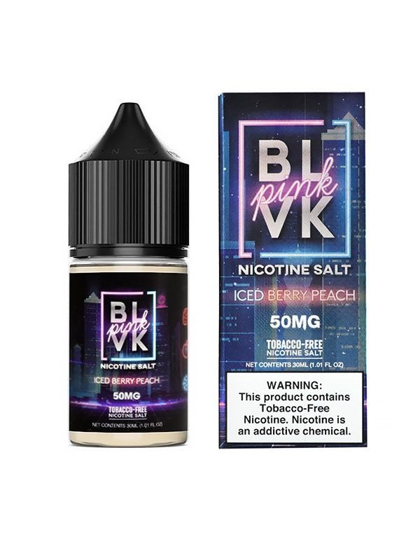 Iced Berry Peach BLVK Pink TFN Salt Nic E-Juice 30...