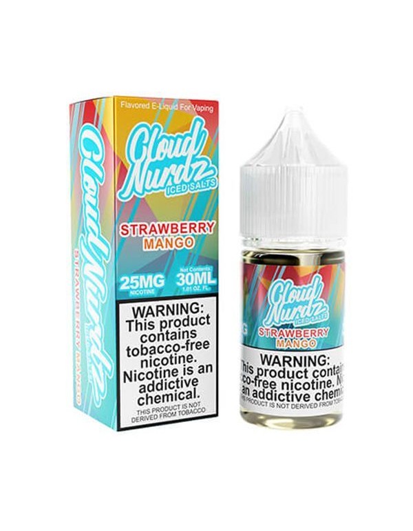 Strawberry Mango Iced Cloud Nurdz TFN Salt Nic E-Juice 30ml