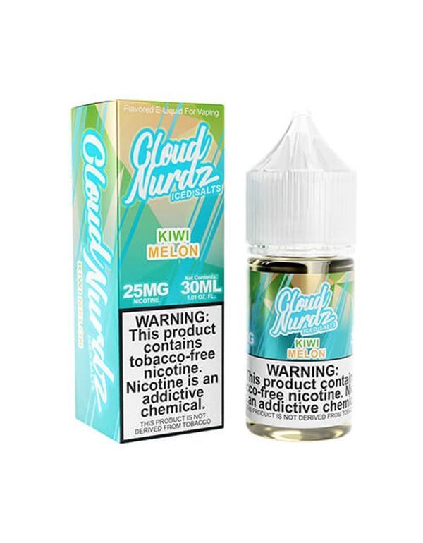 Kiwi Melon Iced Cloud Nurdz TFN Salt Nic E-Juice 30ml