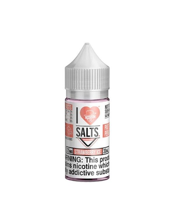 Strawberry Ice I Love Salts Mad Hatter Juice TFN Salt Nic E-Juice 30ml