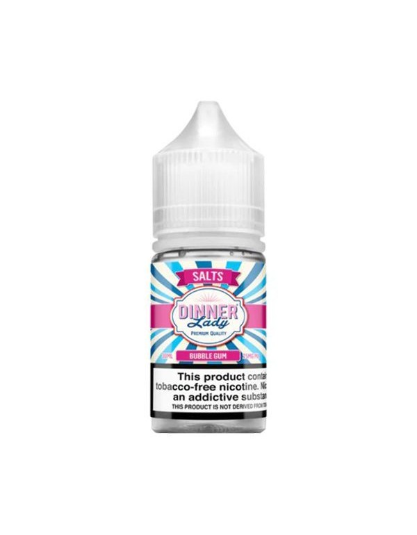 Bubble Gum Dinner Lady TFN Salt Nic E-Juice 30ml