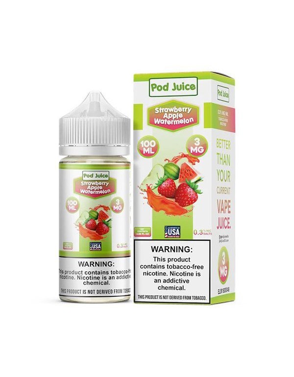 Strawberry Apple Watermelon Pod Juice TFN E-Juice 100ml